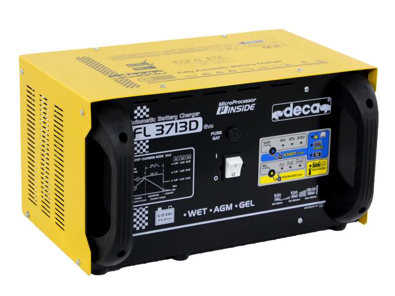 OUTLET - DIFETTI ESTETICI - Deca FL 3713D - Caricabatterie auto - mantenitore elettronico - monofase - batterie 6-12-24V