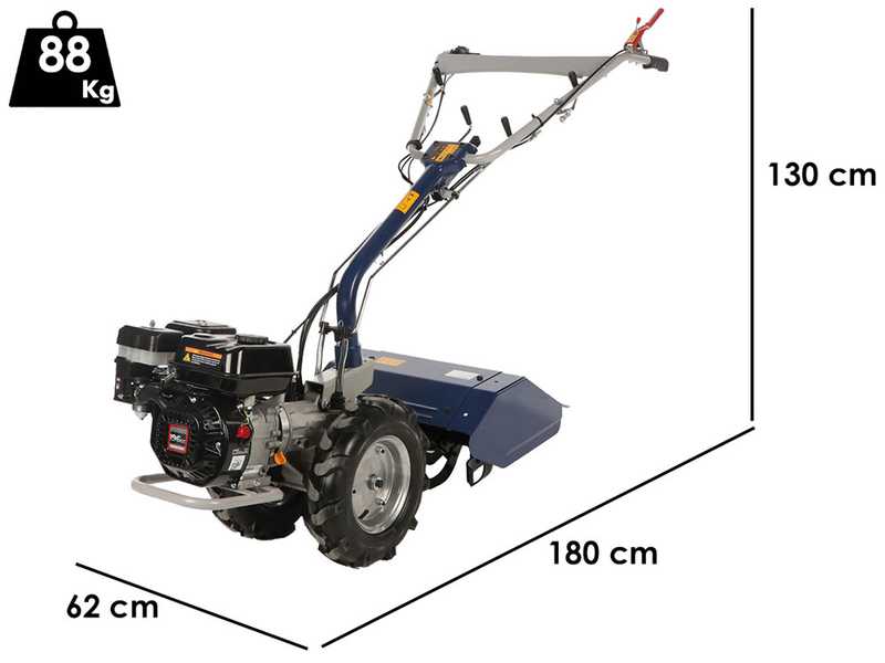 BullMach Chimera 300 - Motocoltivatore benzina - Loncin G200F - 6.5HP