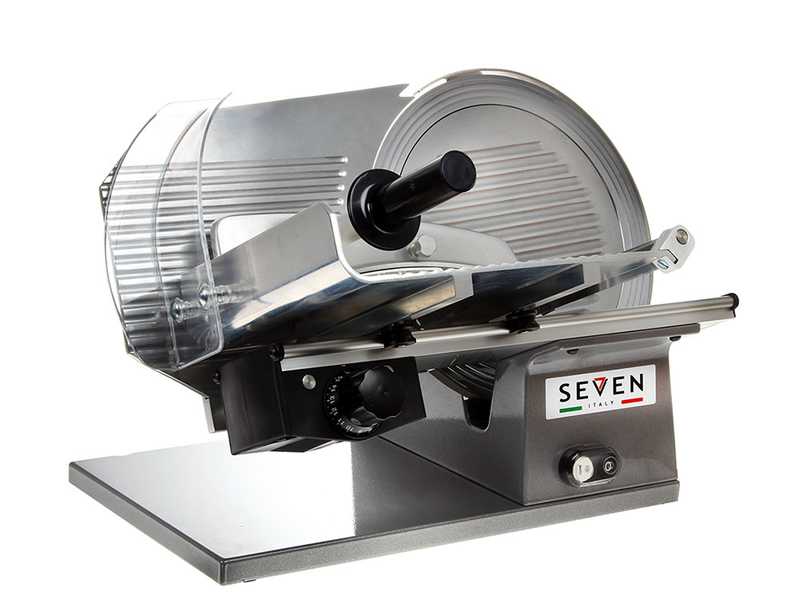OUTLET - PICCOLI DIFETTI ESTETICI - Seven Italy PS 300 PRO SILVER - Affettatrice con lama da 300 mm - affilatoio compreso