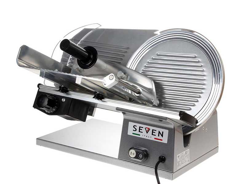 OUTLET - PICCOLI DIFETTI ESTETICI - Seven Italy PS 300 PRO SILVER - Affettatrice con lama da 300 mm - affilatoio compreso