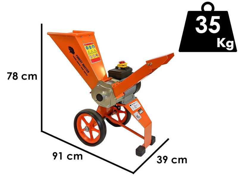 Forest Master FM4DDE-EU - Biotrituratore elettrico - da 9 HP