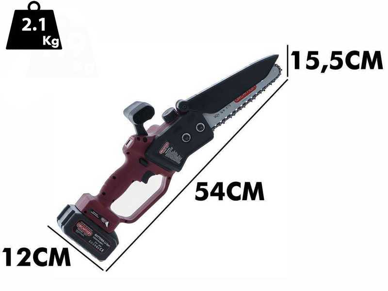 Archman PE01X - Potatore elettrico a batteria - 2x 21V 4Ah