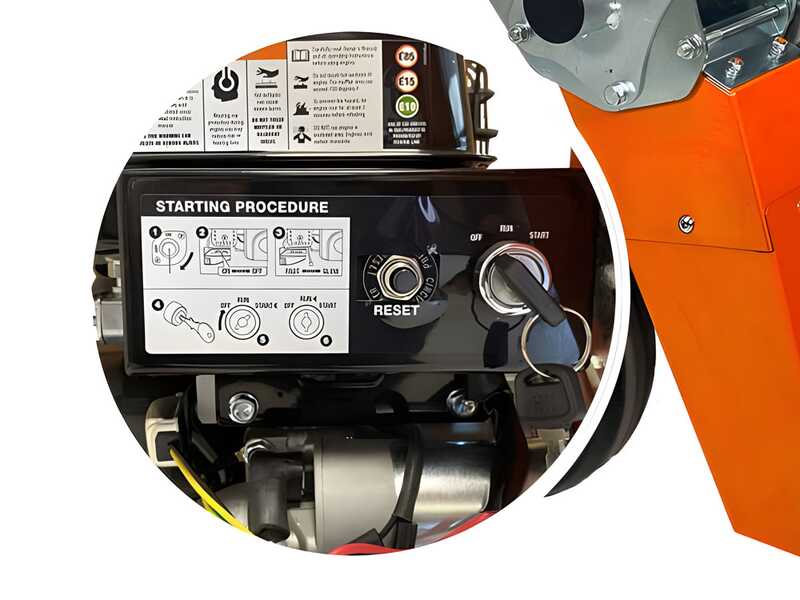 Forest Master FM6DDES-MUL - Biotrituratore a scoppio - Motore a benzina LCT da 7 HP - Avviamento elettrico