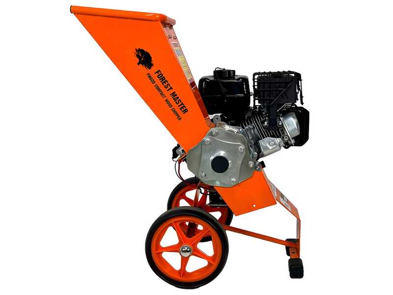 Forest Master FM6DDES-MUL - Biotrituratore a scoppio - Motore a benzina LCT da 7 HP - Avviamento elettrico