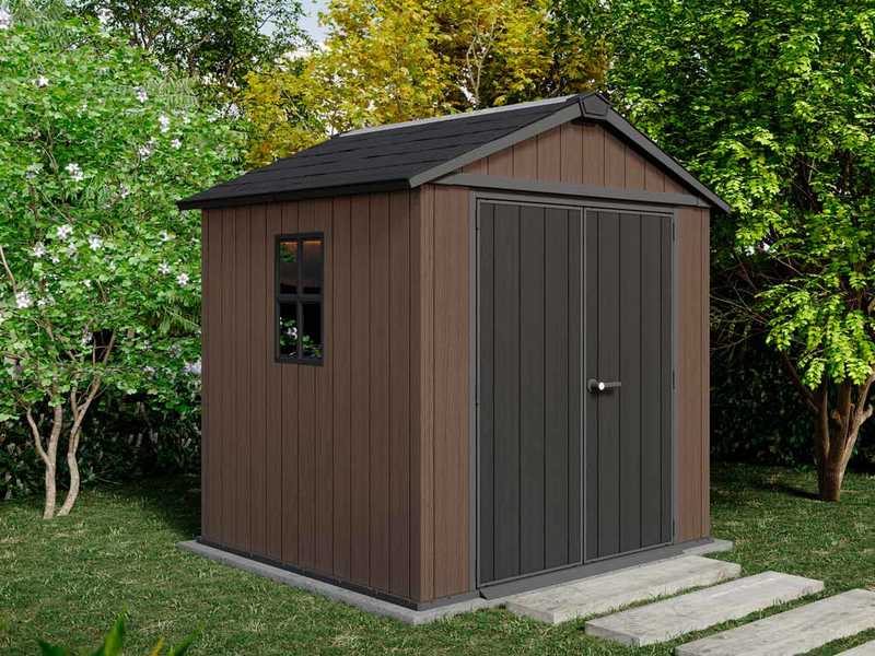 Keter Newton plus 757/775 - Casetta da giardino - Con finestre - 230x223.8x246 cm