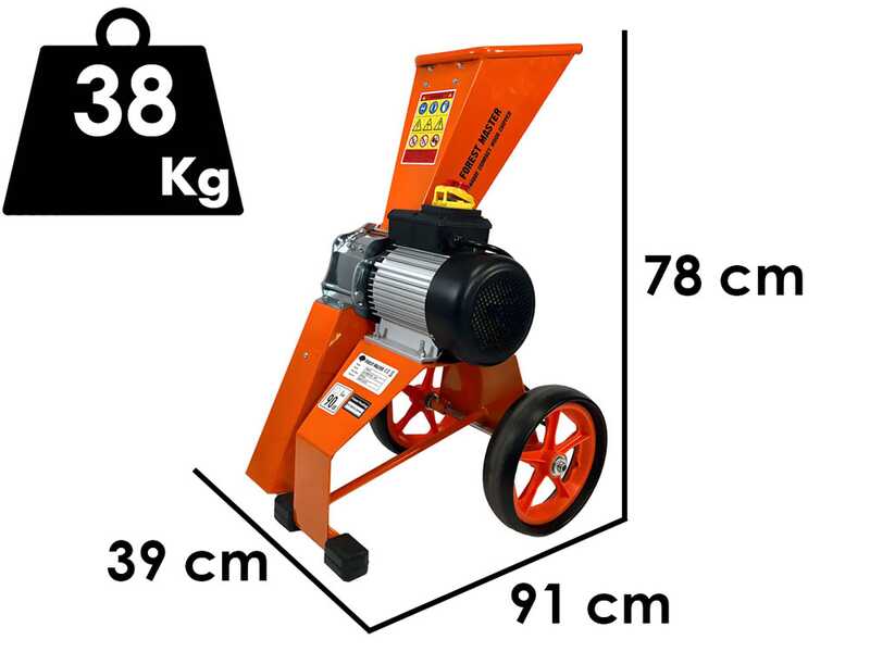 Forest Master FM4DDE-MUL-EU - Biotrituratore elettrico - da 4 HP