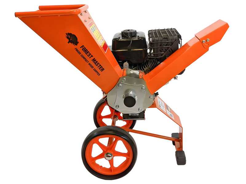 Forest Master FM6DDES - Biotrituratore a scoppio - Motore a benzina LCT da 7 HP - Avviamento elettrico