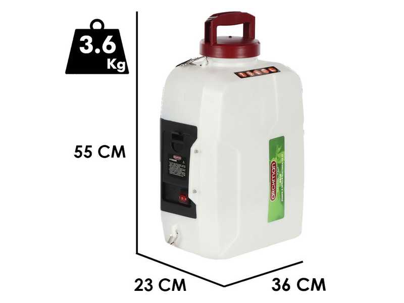 Archman PS16 - Pompa irroratrici a spalla a batteria - 21V 4Ah