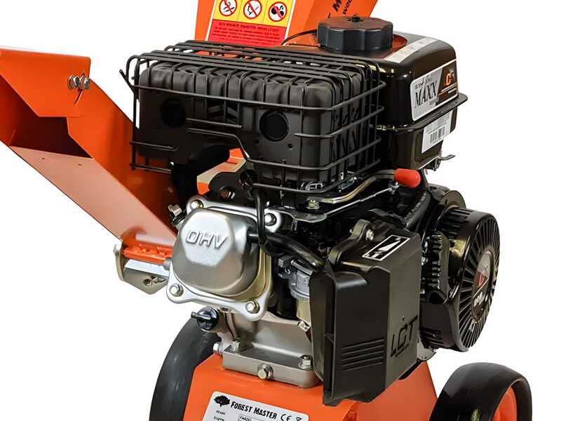 Forest Master FM6DD - Biotrituratore a scoppio - Motore a benzina LCT da 6 HP