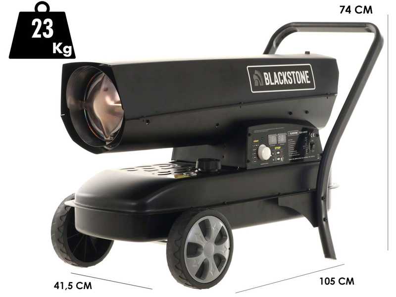 OUTLET - UTILIZZATO PER PROVA - BlackStone BDH - Generatore di aria calda diesel - A combustione diretta - 40 KW