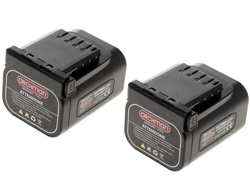 Archman PE03 - Potatore manuale a batteria - 2x 16.8V 2-4Ah
