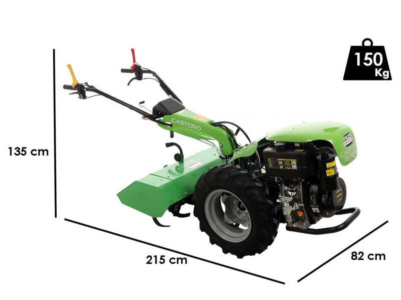 OUTLET - DA ESPOSIZIONE - Lampacrescia MGM Castoro Super - Motocoltivatore diesel - Loncin D404F - 11HP