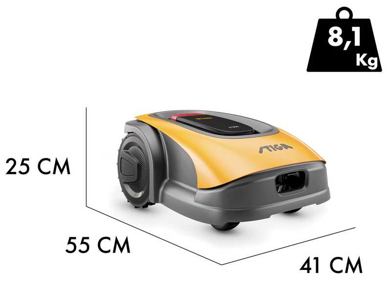 OUTLET - UTILIZZATO PER PROVA - Stiga A 500 - Robot rasaerba - con batteria E-Power da 2 Ah