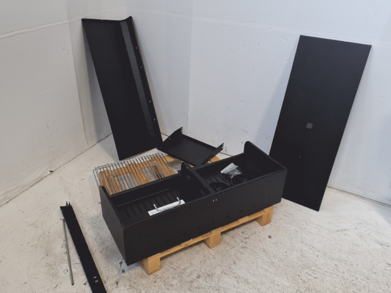 OUTLET - DIFETTI ESTETICI - Seven Italy Polifemo Big - Barbecue in ferro artigianale a carbone - 2x 47,5x37cm