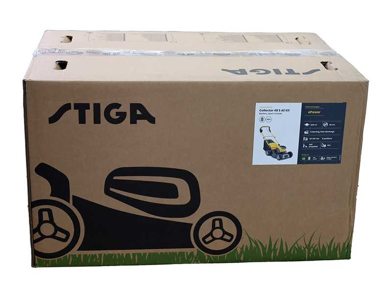 Stiga Collector 48 AE Kit - Tagliaerba a batteria - 48V/4Ah - Taglio 46 cm