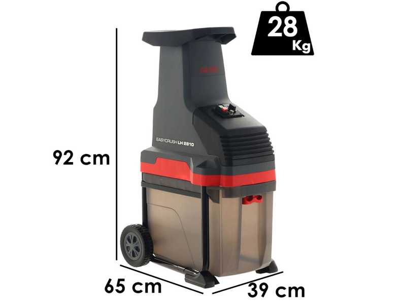 OUTLET - DIFETTI ESTETICI - AL-KO Easy Crush LH 2810 - Biotrituratore elettrico - taglio con rulli - diametro max taglio 42 mm