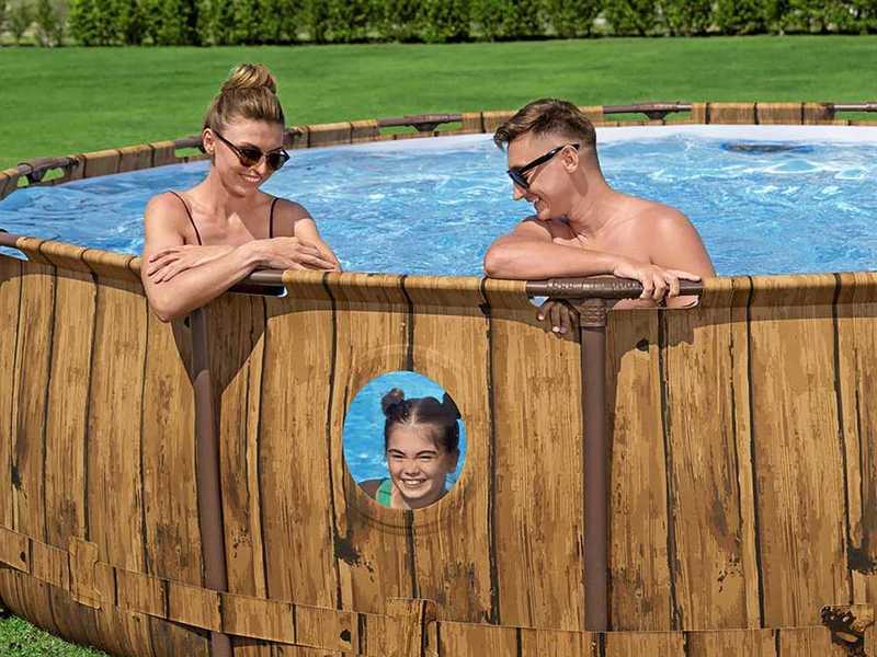 Bestway Steel Pro Max Splashview 561JM - &Oslash;427x107 cm - Piscina Rotonda