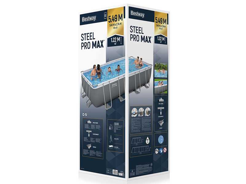 Bestway Steel Pro Max 56465 - Piscina fuori terra per 7-8 Persone