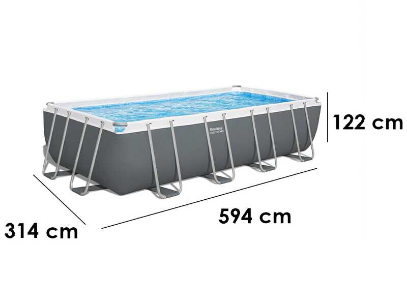 Bestway Steel Pro Max 56465 - Piscina fuori terra per 7-8 Persone