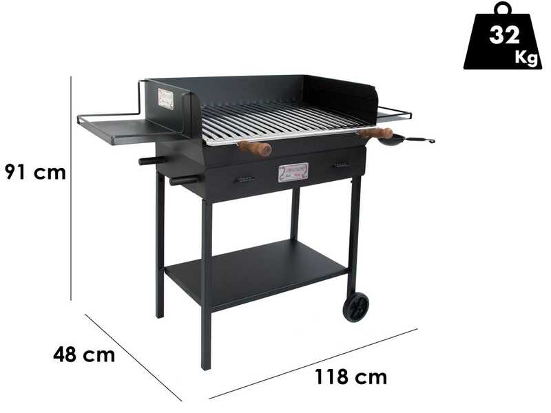 Cruccolini Festa Plus - Barbecue in ferro artigianale a legna e carbone