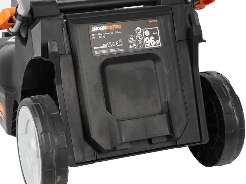 Worx Nitro WG737E - Tagliaerba a batteria - 2x20V/4Ah - Taglio 37cm