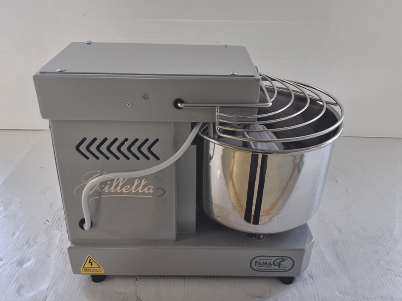 OUTLET - DIFETTI ESTETICI - Famag Grilletta IM 5/230 1 Velocit&agrave; Color Silver - Impastatrice a spirale 5 Kg
