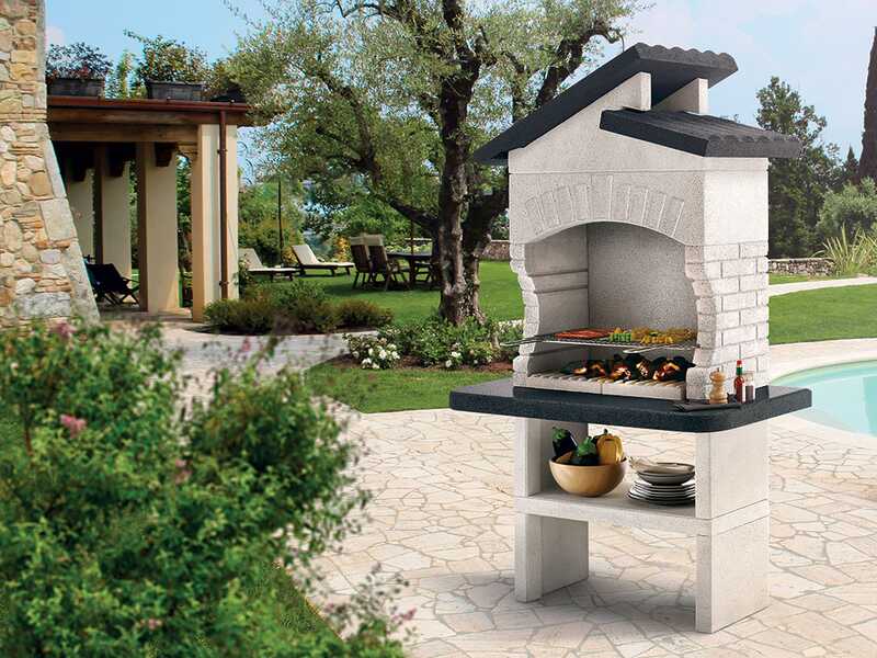 Palazzetti Procida 2 - Barbecue in muratura a legna e carbone