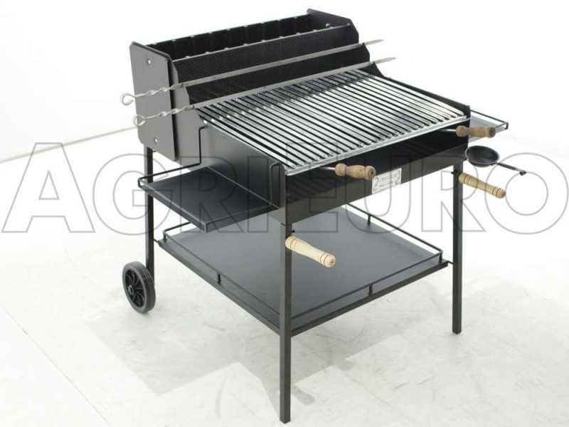 Barbecue a carbone carbonella modello party in ferro battuto