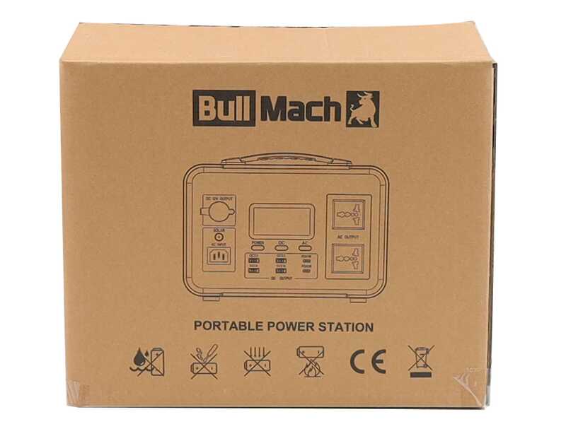 OUTLET - DIFETTI ESTETICI - BullMach Elektron 2000 - Power Station Portatile - 2000W/1536Wh 3.2V