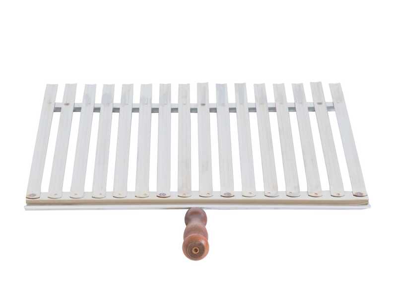 Cruccolini - Graticola in acciaio inox - Manico in legno antiscottatura