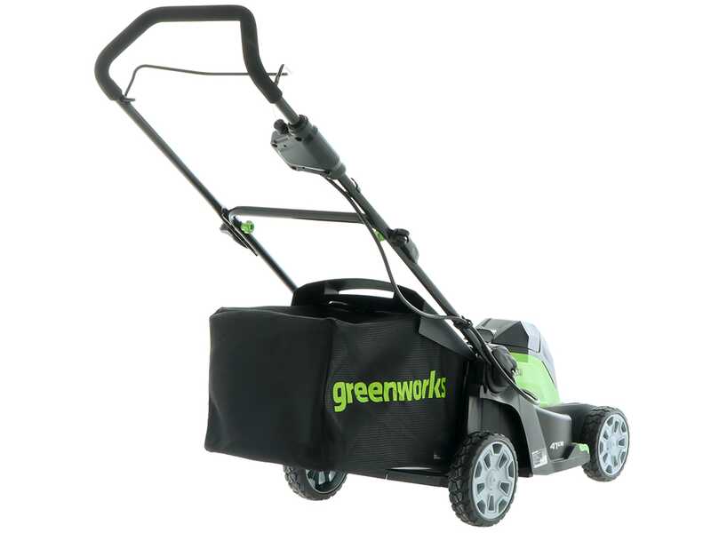 Greenworks G48LM41ST25K2X - Kit Tagliaerba a batteria + Tagliabordi a batteria - 48V - 2x 24V/2Ah