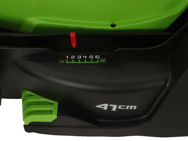 Greenworks G48LM41ST25K2X - Kit Tagliaerba a batteria + Tagliabordi a batteria - 48V - 2x 24V/2Ah
