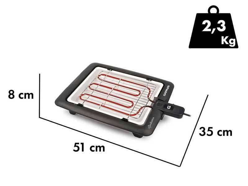 OUTLET - PICCOLI DIFETTI ESTETICI - G3 Ferrari Giulietta - Bistecchiera elettrica portatile