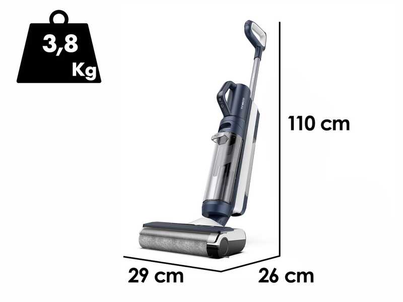 OUTLET - UTILIZZATO PER PROVA - Tineco Floor One S5 Combo Plus - Lavapavimenti a batteria e aspirabriciole - 3 in 1: lava, asciuga e aspira