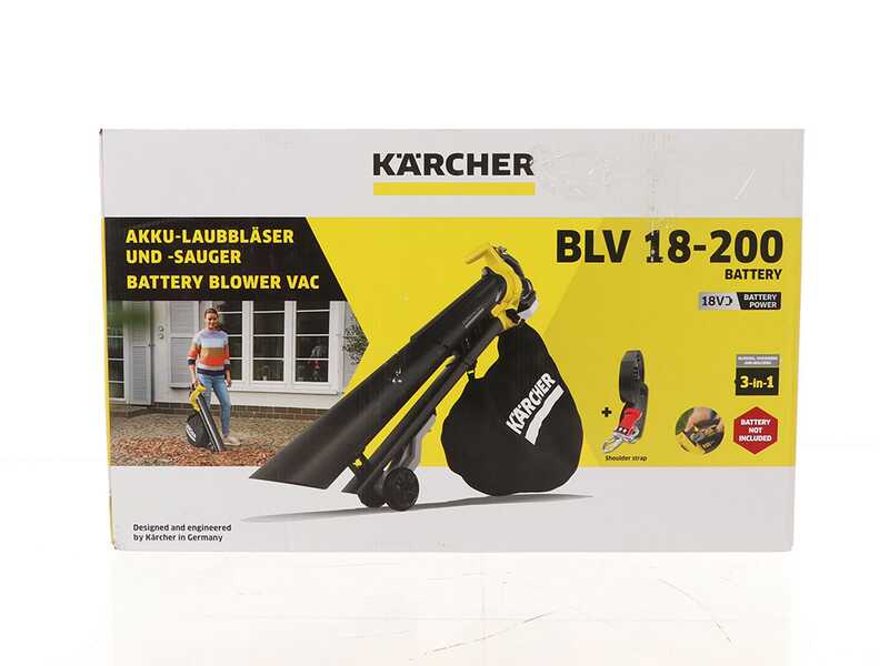 OUTLET - PICCOLI DIFETTI ESTETICI - Karcher BLV 36-240 - Soffiatore aspiratore a batteria - SENZA BATTERIE E CARICABATTERIE