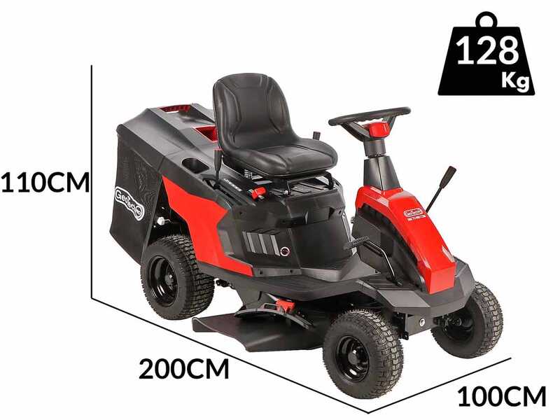 OUTLET - UTILIZZATO PER PROVA - GeoTech-Pro RM 75-660 CSM - Trattorino tagliaerba mini-rider - Taglio da 66cm - Avviamento elettrico
