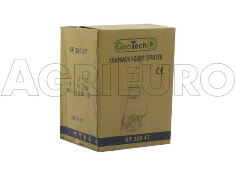 OUTLET - PICCOLI DIFETTI ESTETICI - GeoTech SP 300 4T - Pompa irroratrice a scoppio spalleggiata - 4 tempi a benzina