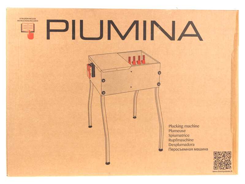 OUTLET - DIFETTI ESTETICI - River Systems Piumina Quaglie 36 - Spiumatrice a rullo