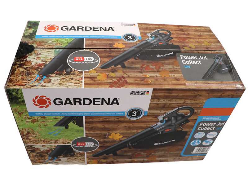 Gardena PowerJet Collect 18 P4A - Soffiatore Aspiratore a batteria - SENZA BATTERIE E CARICABATTERIE