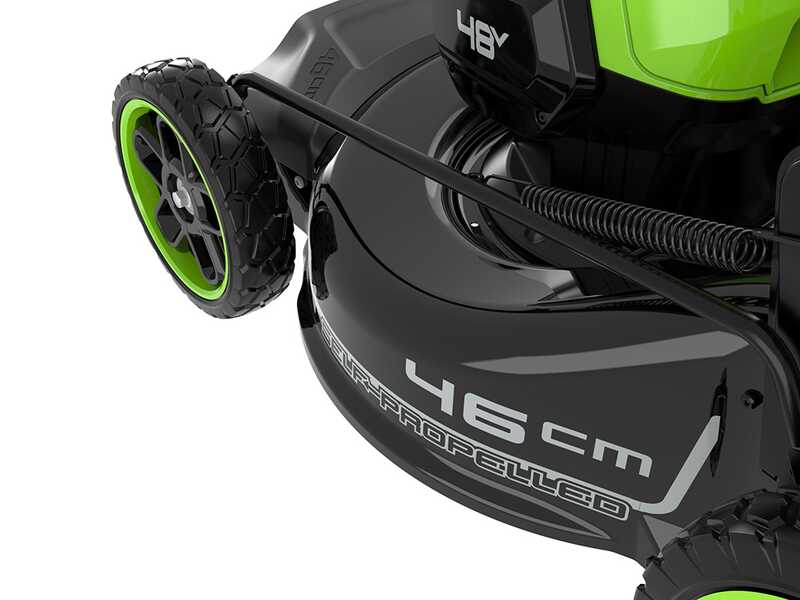 Greenworks GD48LM46SPIIK4 - Tagliaerba semovente a batteria - 48V/4Ah - Taglio 46 cm
