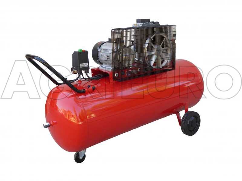 OUTLET - PICCOLI DIFETTI ESTETICI - Fini Advanced MK 103-200-3 - Compressore aria elettrico trifase a cinghia - Motore 3 HP - 200 lt