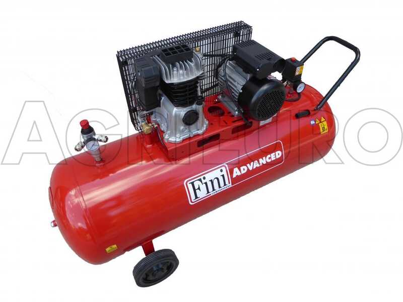 OUTLET - PICCOLI DIFETTI ESTETICI - Fini Advanced MK 103-200-3 - Compressore aria elettrico trifase a cinghia - Motore 3 HP - 200 lt