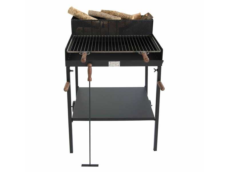 Cruccolini Fuocone Oliveto Maxi - Barbecue in ferro artigianale a legna e carbone