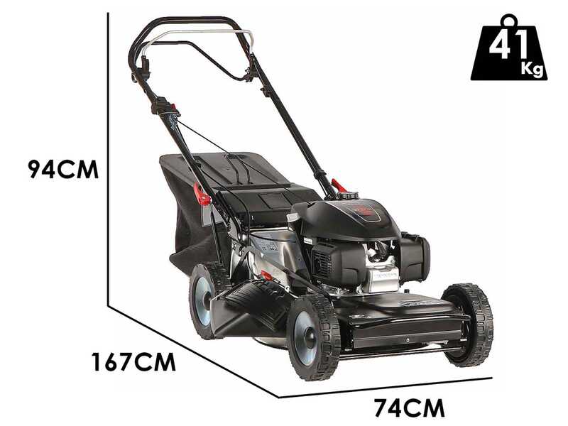 Marina Systems 4-MAXI 52 SH  - 4-in-1 - Rasaerba a scoppio trazionato 4x4 - Motore Honda GCVX 200