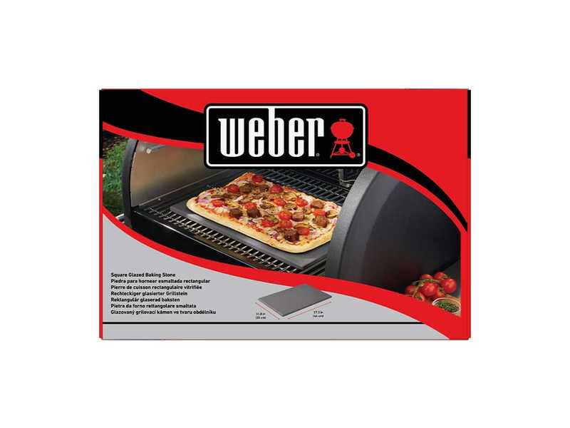 Pietra da forno rettangolare smaltata 44x30 cm Weber