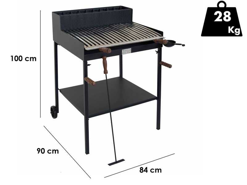 Cruccolini Belvedere Maxi - Barbecue in ferro artigianale a legna e carbone