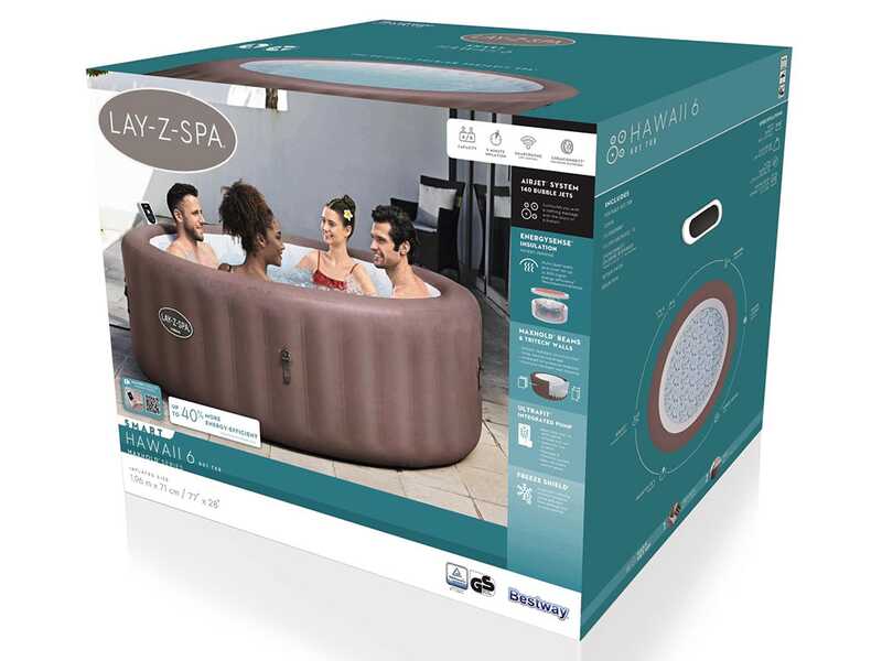 Bestway Lay-Z-Spa Hawaii AirJet 6001G - Piscina idromassaggio spa