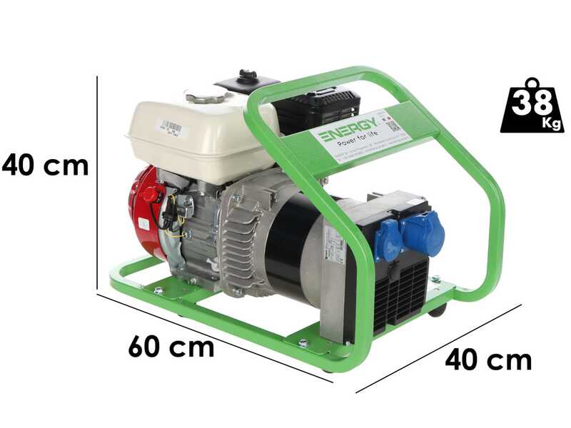 Energy EY-3,6MB AVR - Generatore di corrente a benzina 3 kW - Continua 2,7 Monofase