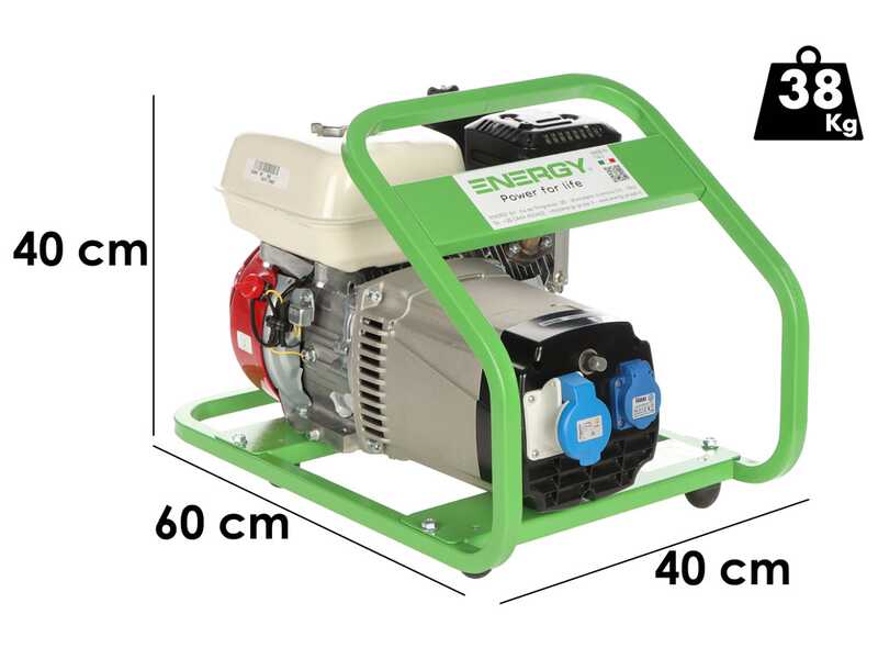 Energy EY-3,6MB - Generatore di corrente a benzina 3 kW - Continua 2,7 Monofase