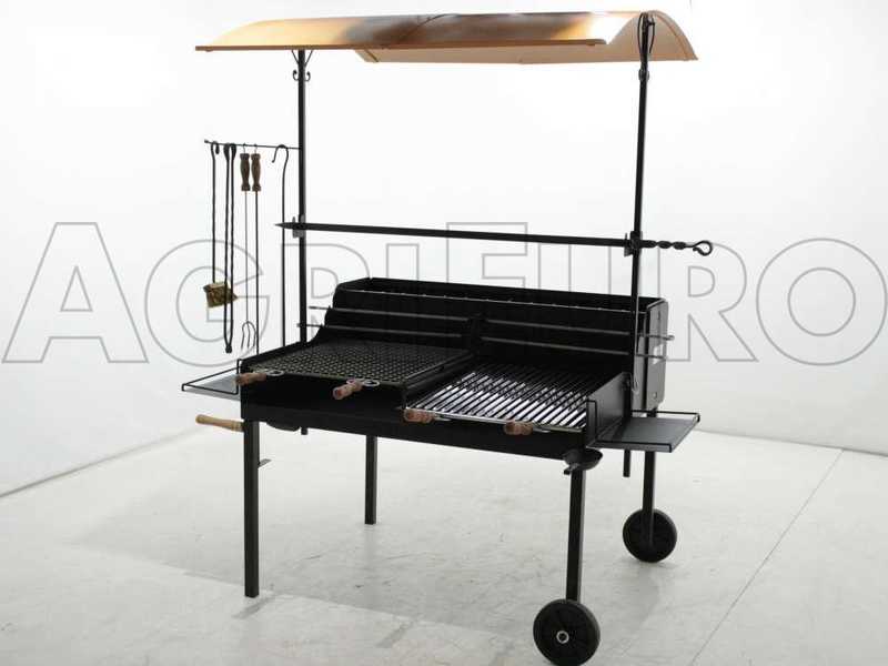 Cruccolini Tuscany Maxi - Barbecue in ferro artigianale a legna e carbone